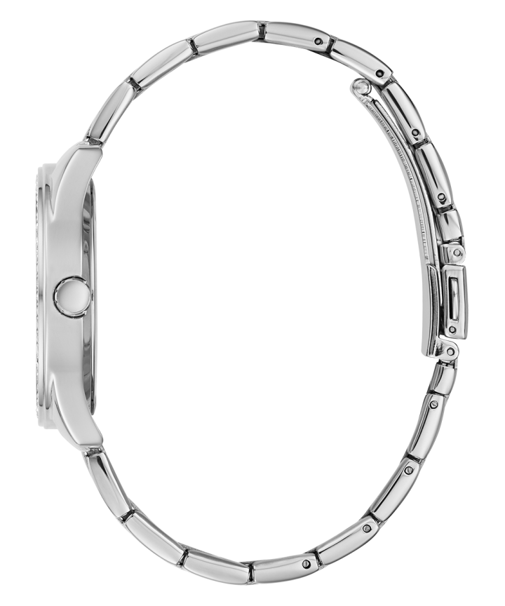 Silver Tone Case Silver Tone Stainless Steel Watch large