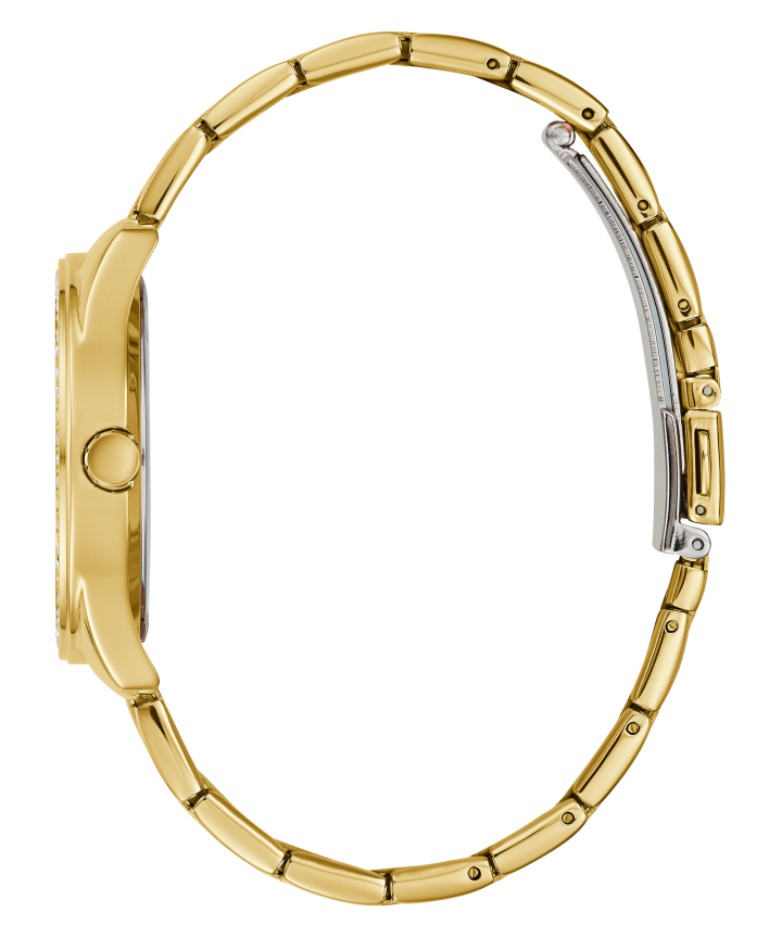 Gold Tone Case Gold Tone Stainless Steel Watch large