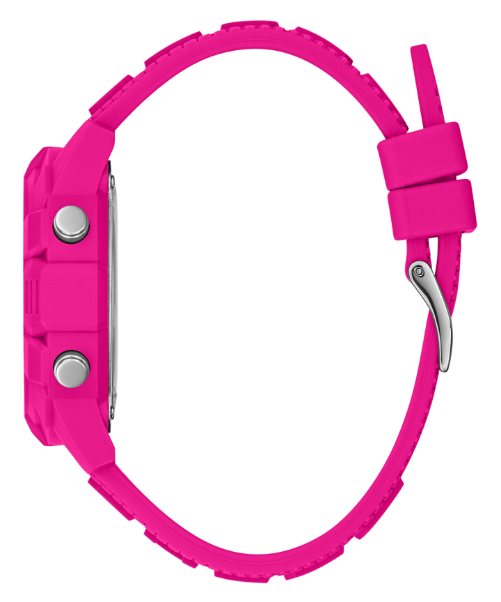 Pink Case Pink Silicone Watch large