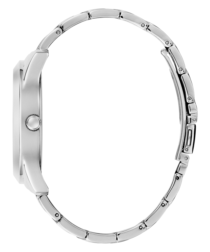 Silver Tone Case Silver Tone Stainless Steel Watch large