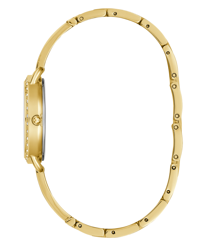 Gold Tone Case Gold Tone Stainless Steel Watch large