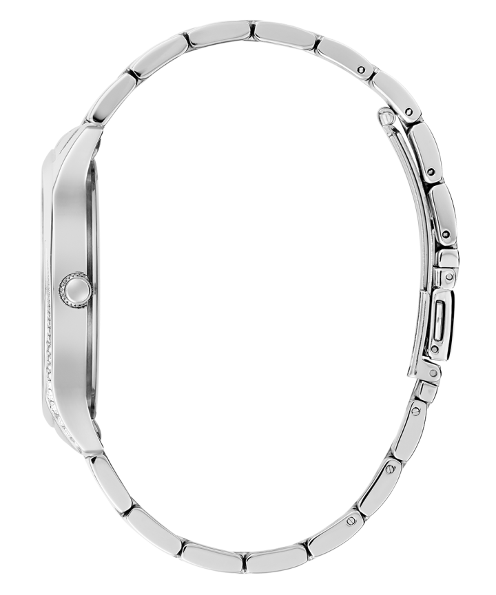Silver Tone Case Silver Tone Stainless Steel Watch large