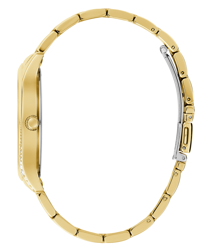 Gold Tone Case Gold Tone Stainless Steel Watch large