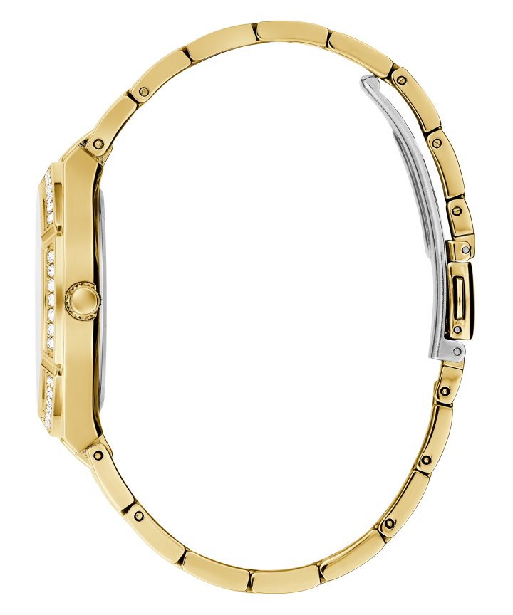 Gold Tone Case Gold Tone Stainless Steel Watch large