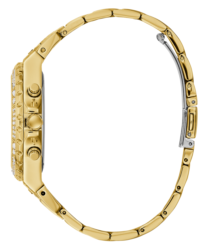 Gold Tone Case Gold Tone Stainless Steel Watch large