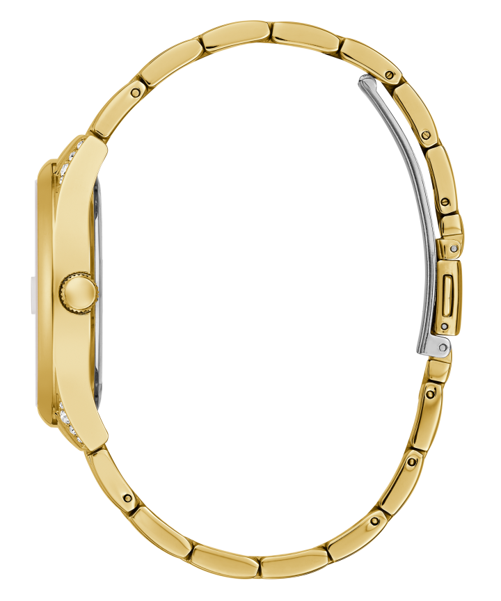 Gold Tone Case Gold Tone Stainless Steel Watch large