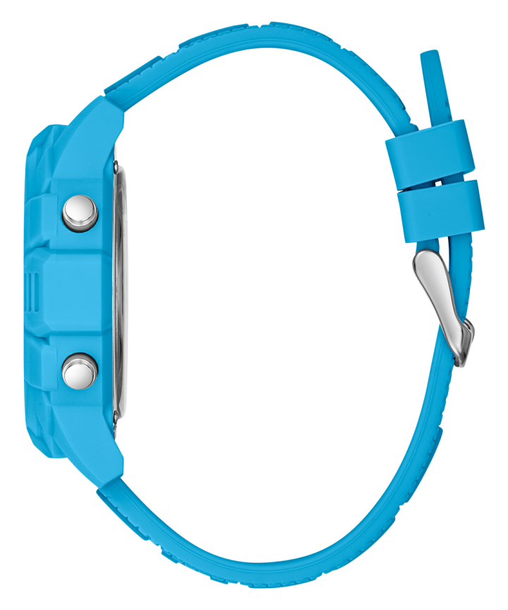 Blue Case Blue Silicone Watch large