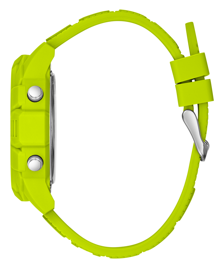 Green Case Green Silicone Watch large