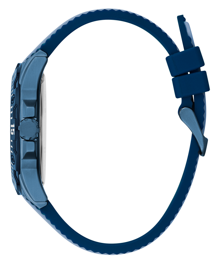 Blue Case Blue Silicone Watch large
