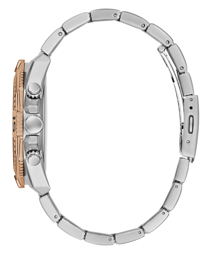 Silver Tone/Rose Gold Tone Case Silver Tone/Gold Tone Stainless Steel Watch large