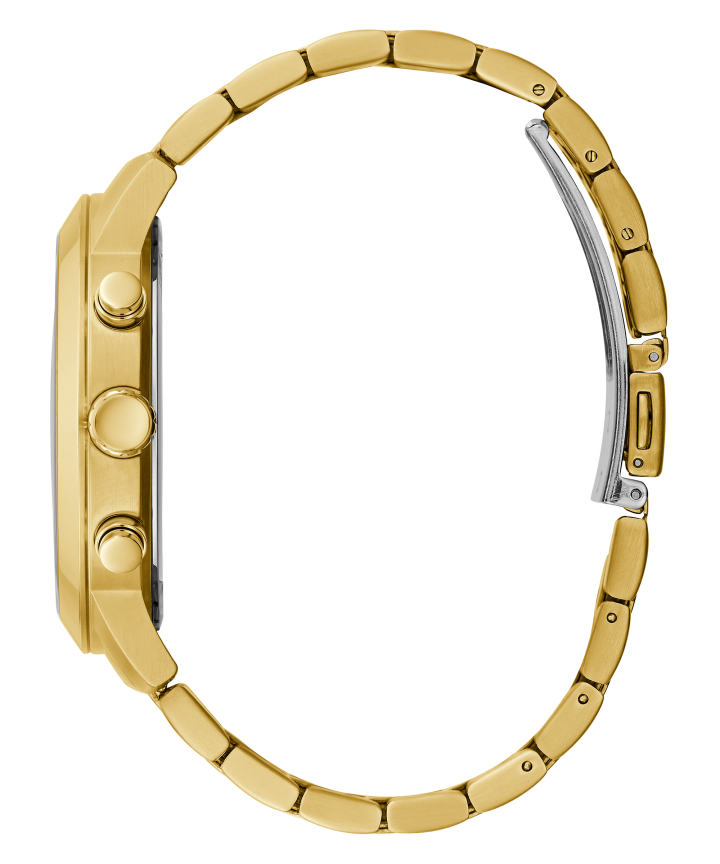 Gold Tone Case Gold Tone Stainless Steel Watch large