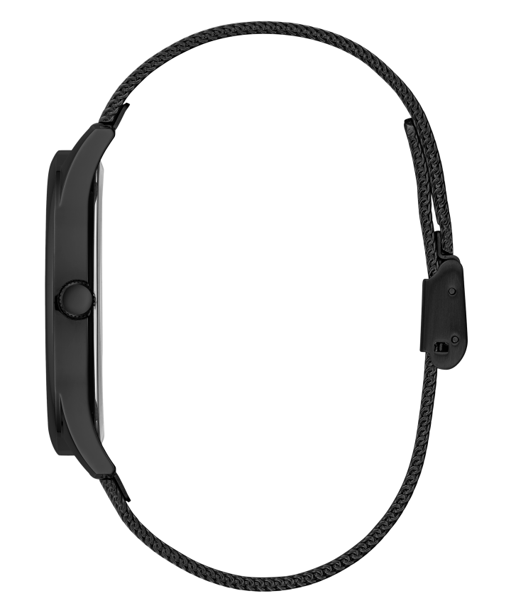 Black Case Black Stainless Steel Watch large
