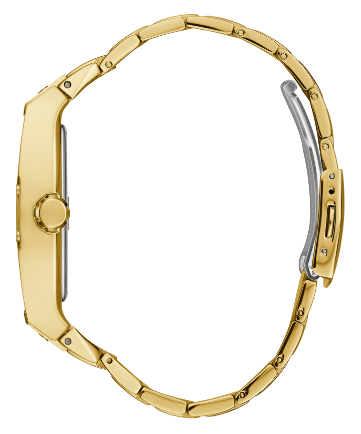 Gold Tone Case Gold Tone Stainless Steel Watch large