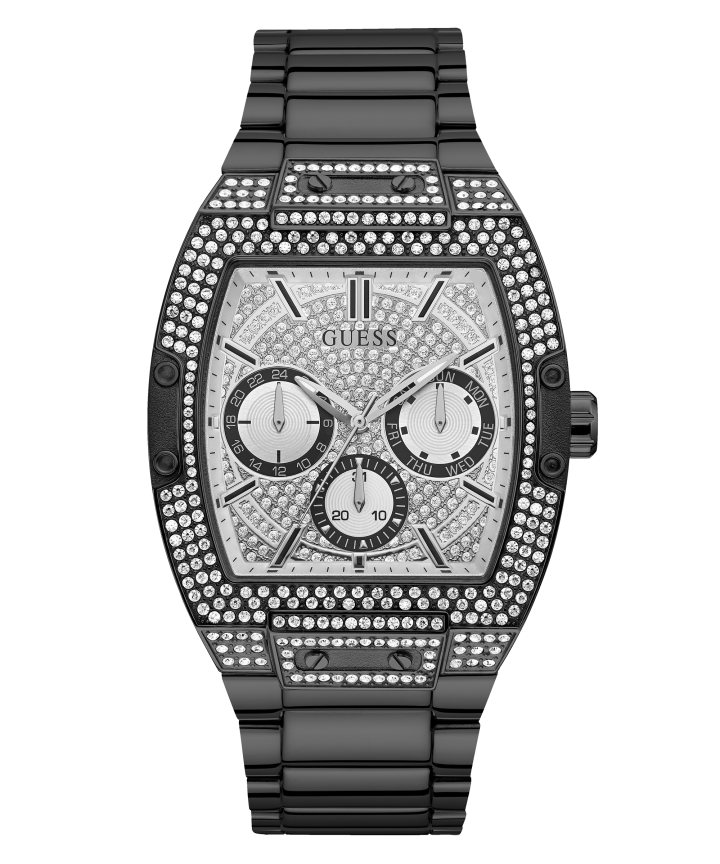 Black Case Black Stainless Steel Watch large