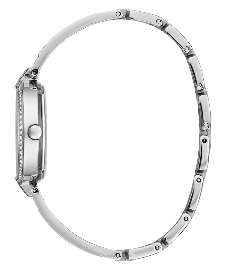 Silver Tone Case Silver Tone Stainless Steel Watch large