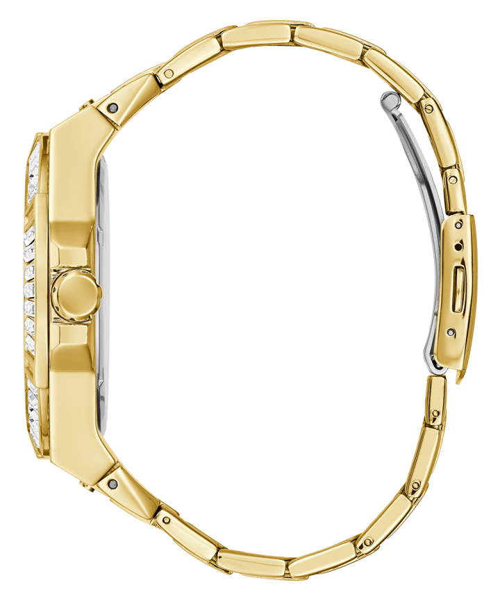 Gold Tone Case Gold Tone Stainless Steel Watch large