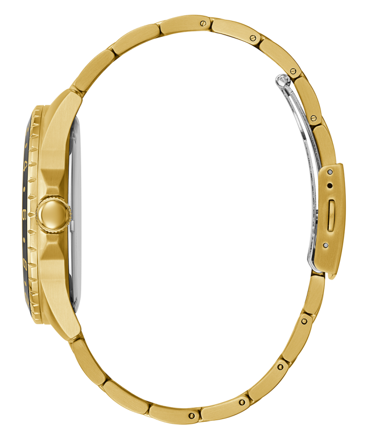 Gold Tone Case Gold Tone Stainless Steel Watch large