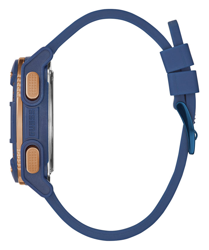 Blue Case Blue Silicone Watch large