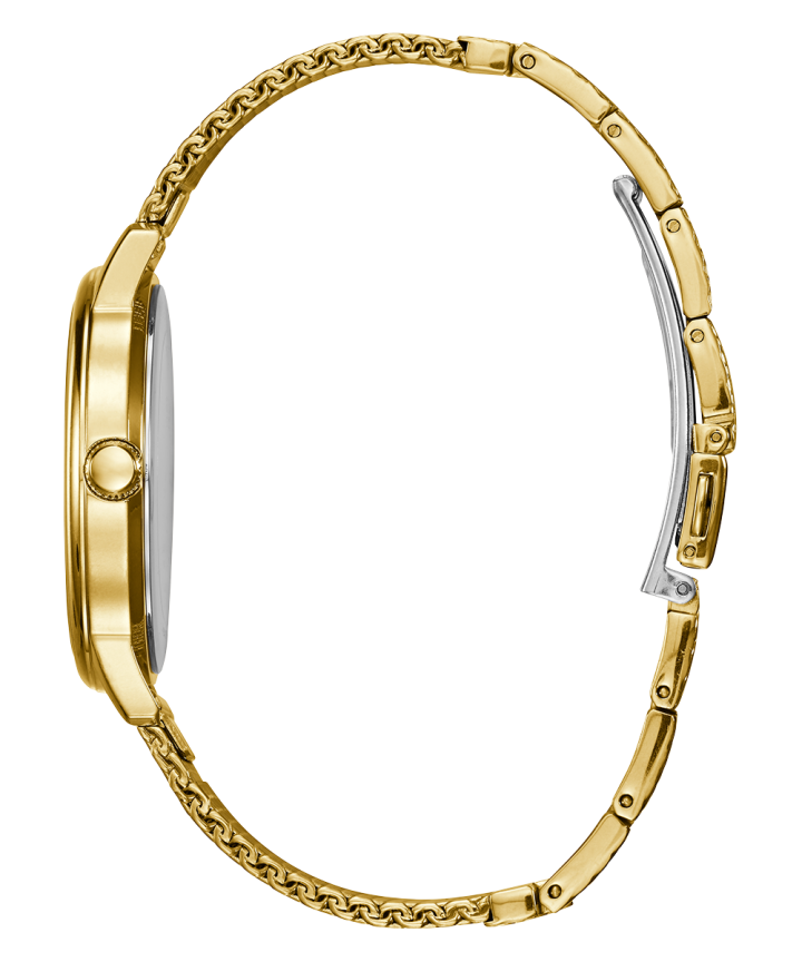 Gold Tone Case Gold Tone Stainless Steel/Mesh Watch large