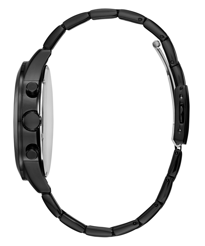 Black Case Black Stainless Steel Watch large