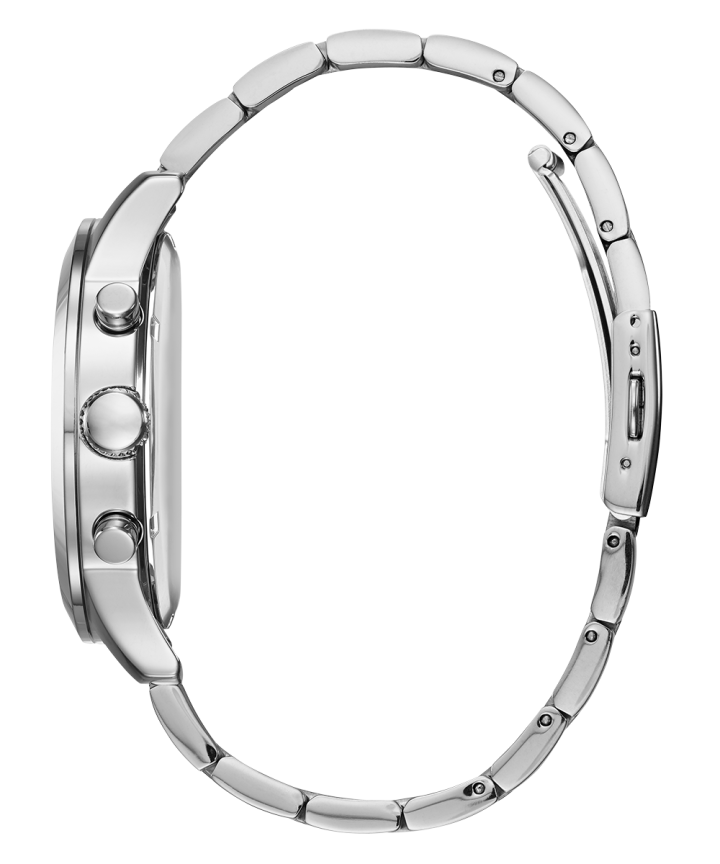 Silver Tone Case Silver Tone Stainless Steel Watch large