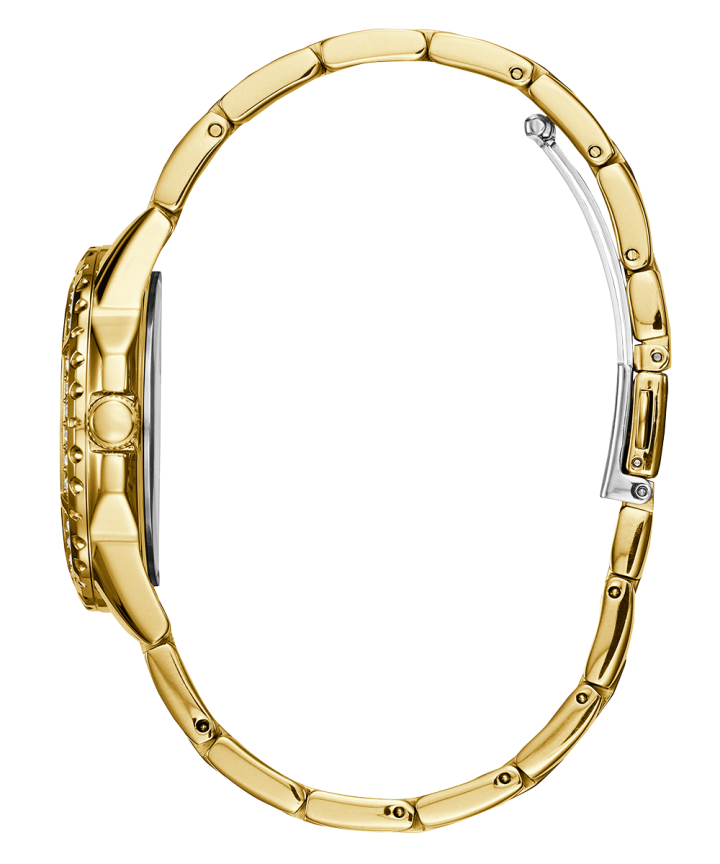 Gold Tone Case Gold Tone Stainless Steel Watch large