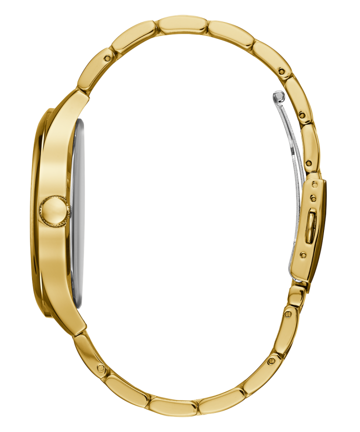 Gold Tone Case Gold Tone Stainless Steel Watch large