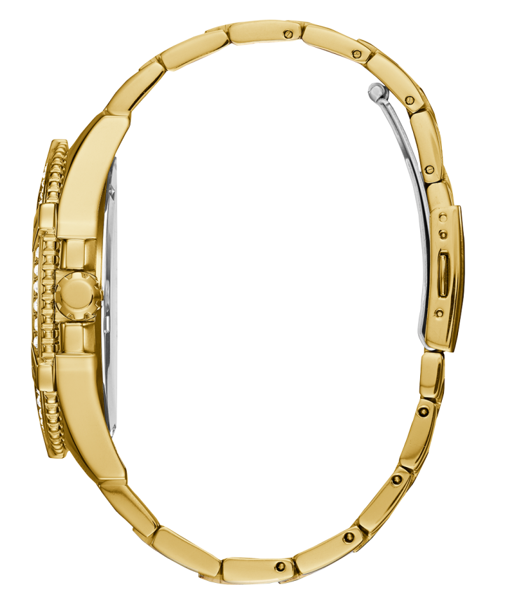 Gold Tone Case Gold Tone Stainless Steel Watch large
