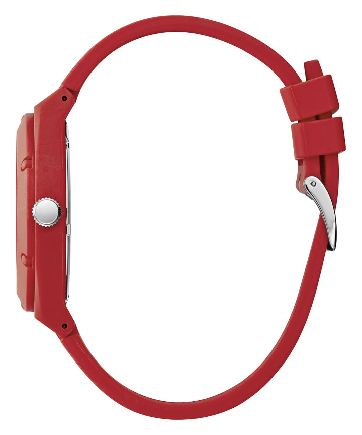 Red Case Red Silicone Watch large
