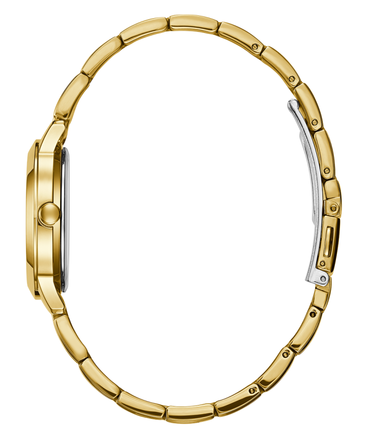 Gold Tone Case Gold Tone Stainless Steel Watch large