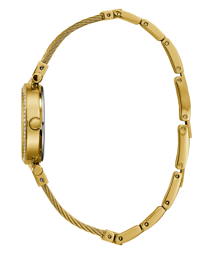 Gold Tone Case Gold Tone Stainless Steel/Mesh Watch large