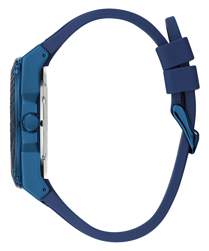 Blue Case Blue Silicone Watch large