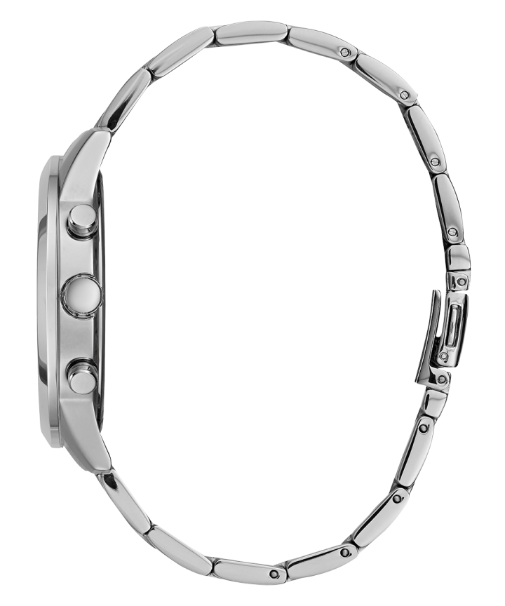 Silver Tone Case Silver Tone Stainless Steel Watch large