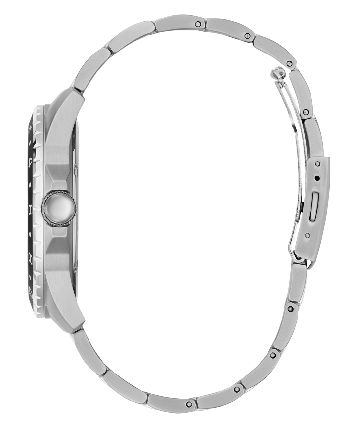 Silver Tone Case Silver Tone Stainless Steel Watch large