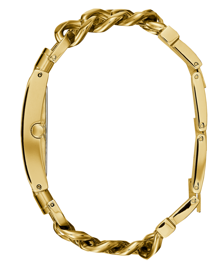 Gold Tone Case Gold Tone Stainless Steel Watch large
