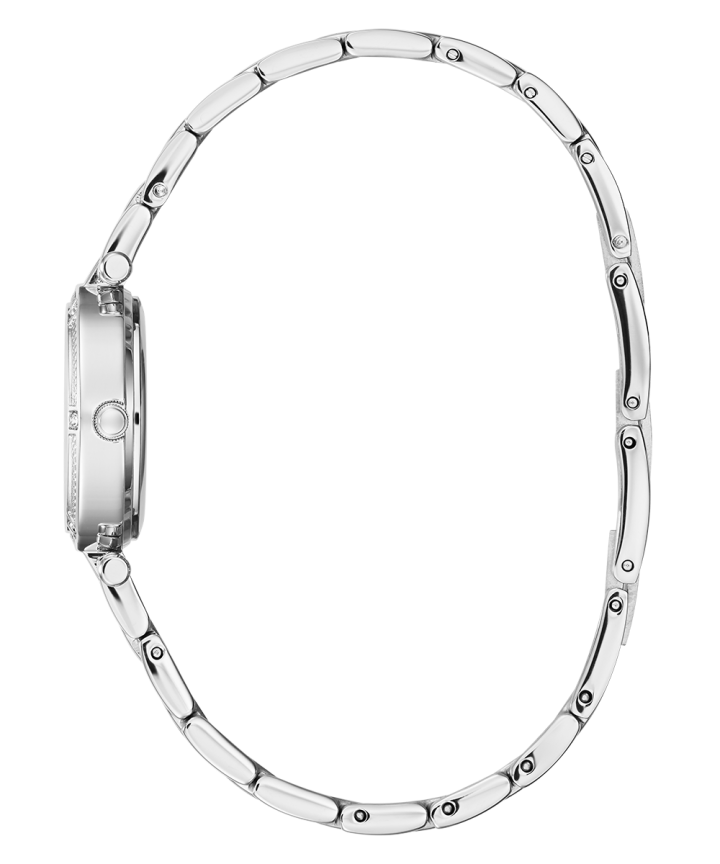 Silver Tone Case Silver Tone Stainless Steel Watch large