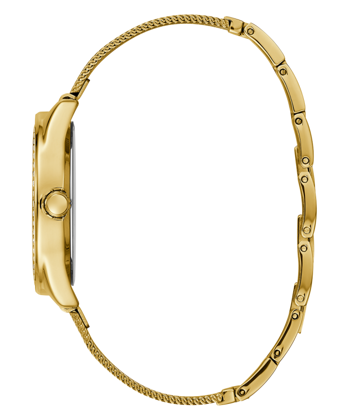 Gold Tone Case Gold Tone Stainless Steel/Mesh Watch large