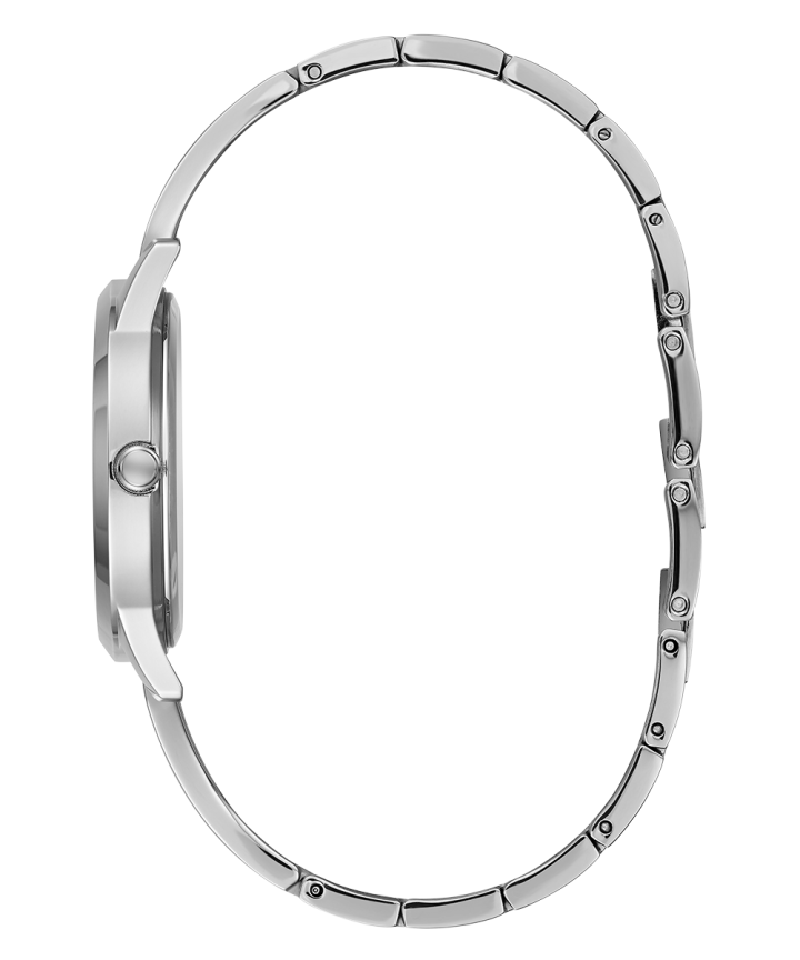 Silver Tone Case Silver Tone Stainless Steel Watch large