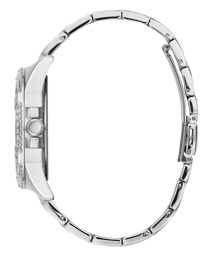Silver Tone Case Silver Tone Stainless Steel Watch large