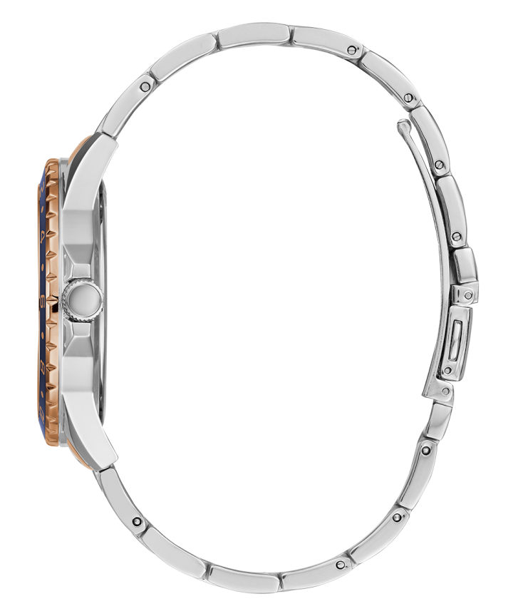 Silver Tone Case Silver Tone/Rose Gold Tone Stainless Steel Watch large