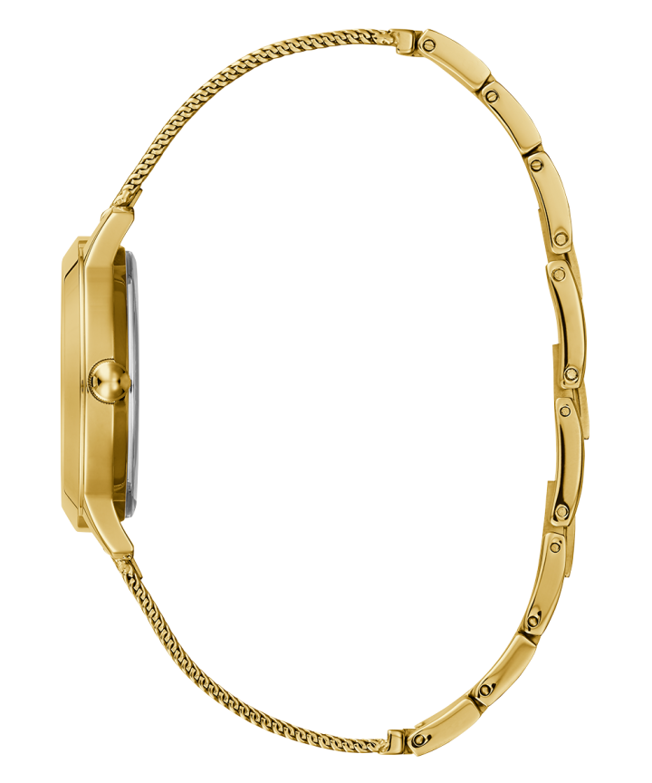 Gold Tone Case Gold Tone Stainless Steel/Mesh Watch large