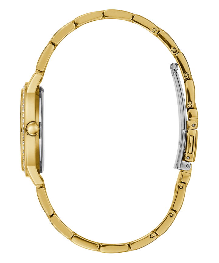 Gold Tone Case Gold Tone Stainless Steel Watch large