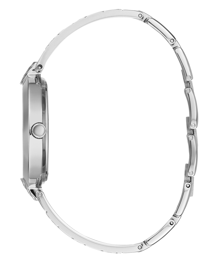 Silver Tone Case Silver Tone Stainless Steel Watch large
