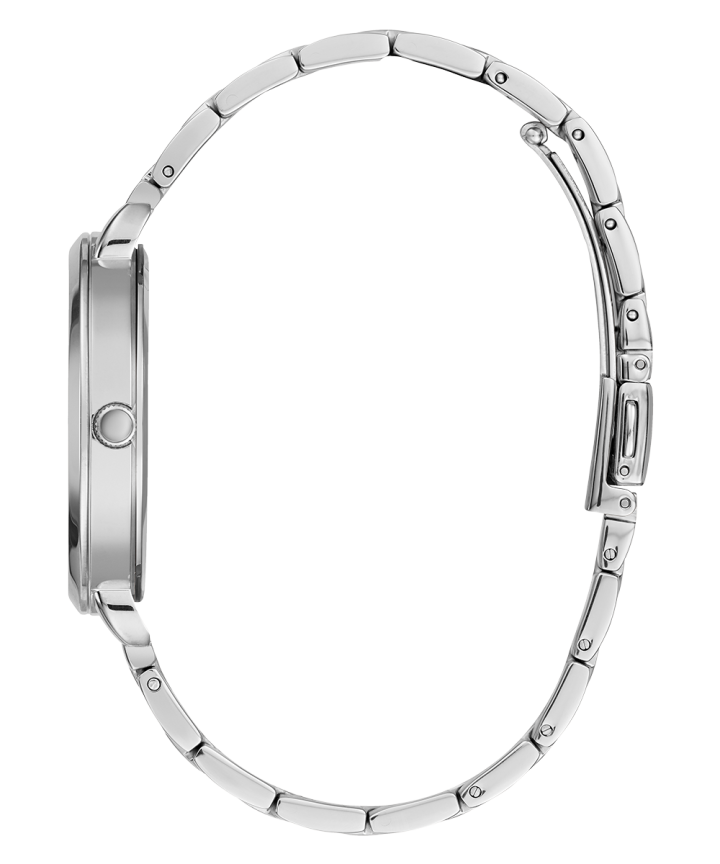 Silver Tone Case Silver Tone Stainless Steel Watch large