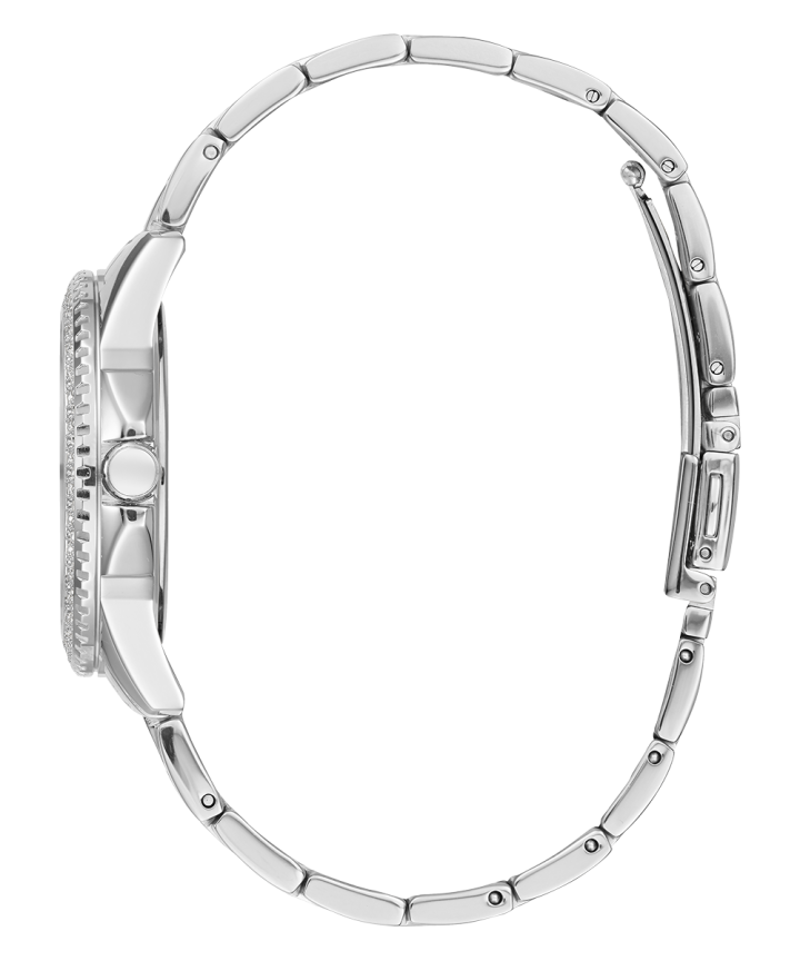 Silver Tone Case Silver Tone Stainless Steel Watch large