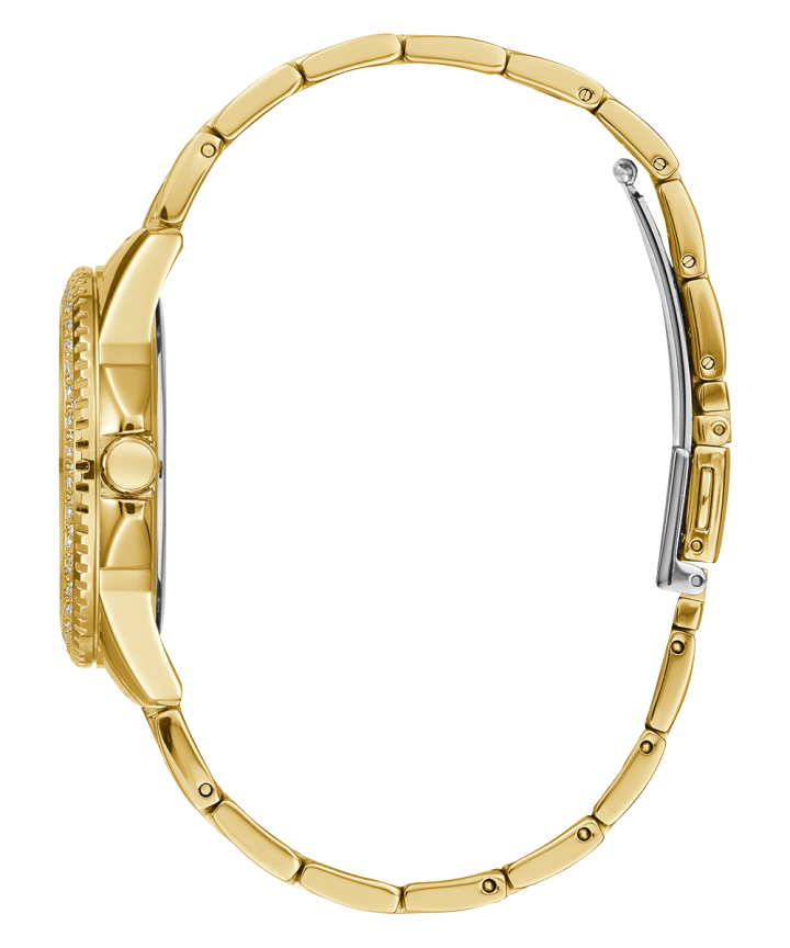 Gold Tone Case Gold Tone Stainless Steel Watch large