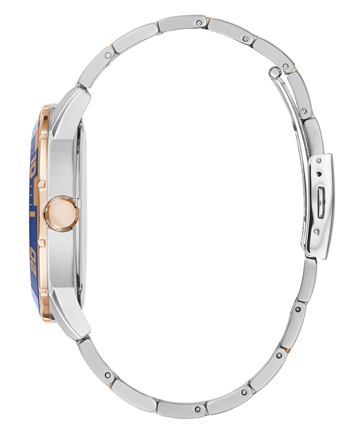 Silver Tone Case 2-Tone Stainless Steel Watch large