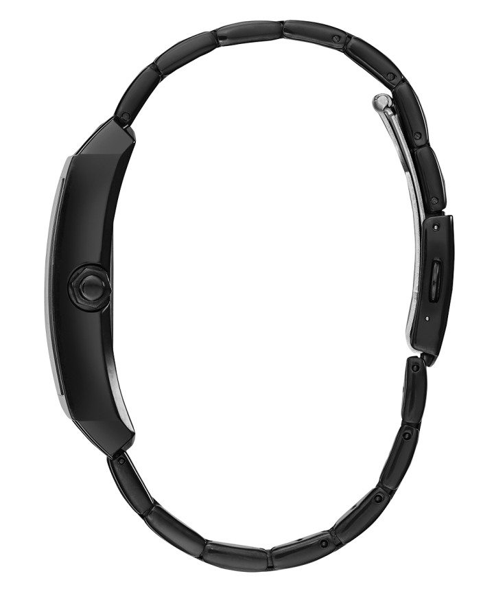 Black Case Black Stainless Steel Watch large