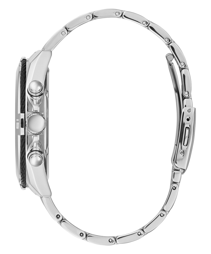 Silver Tone Case Silver Tone Stainless Steel Watch large