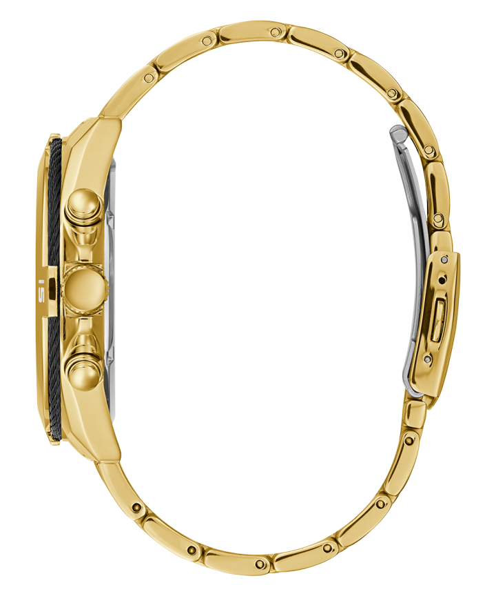 Gold Tone Case Gold Tone Stainless Steel Watch large